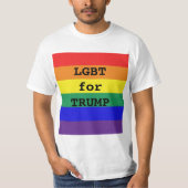 LGBT voor TRUMP T-shirt (Voorkant)