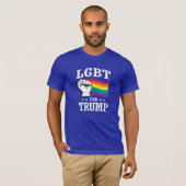 LGBT VOOR TRUMP T-SHIRT (Voorkant volledig)