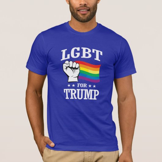 LGBT VOOR TRUMP T-SHIRT (Voorkant)