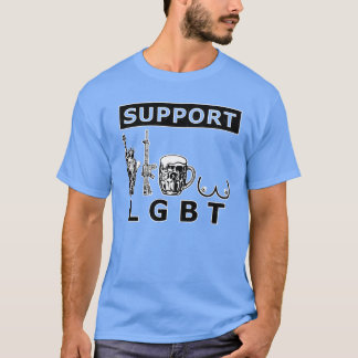LGBT Vrijheid Pistolen Beerits meisje T-shirt