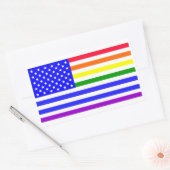 Lgbt VS Vlag Rechthoekige Sticker (Envelop)