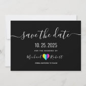 LGBT Weddenschap bewaart de datum Save The Date (Voorkant)