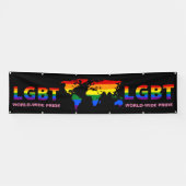 LGBT-WERELDWIJDE PRIDE PARADE SPANDOEK (Horizontaal)