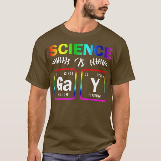 LGBT-wetenschap Gay Pride Element T-shirt (Voorkant)