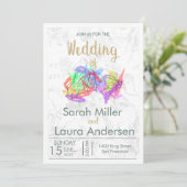 LGBT Women Weddenschap Kaart (Staand voorkant)