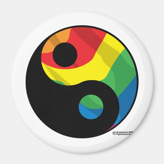 LGBT Ying Yang Magneet (Voorkant)