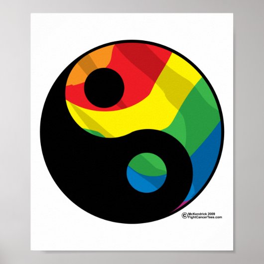 LGBT Ying Yang Poster (Voorkant)