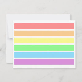 LGBT zacht licht pasteel Briefkaart met hoge regen