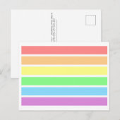 LGBT zacht licht pasteel Briefkaart met hoge regen (Voorkant / Achterkant)