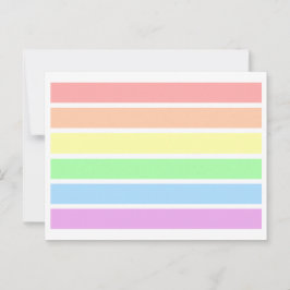 LGBT zacht licht pasteel Briefkaart met hoge regen