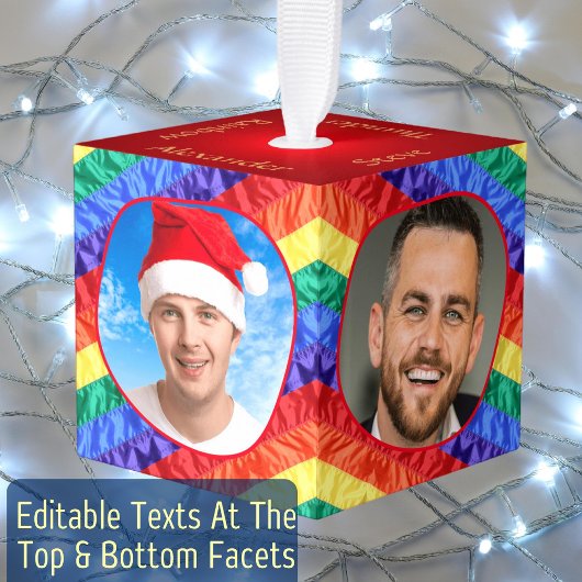 LGBTQ 4 Foto Gay Pride Vlag Rainbow Stripes Queer Decoratie