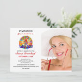 LGBTQ 50 en Fabulous Rainbow Birthday Gay Lesbian Kaart (Staand voorkant)