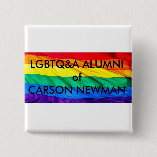 LGBTQ&A Alumni van Carson-Newman Buttonnen Vierkante Button 5,1 Cm (Voorkant)