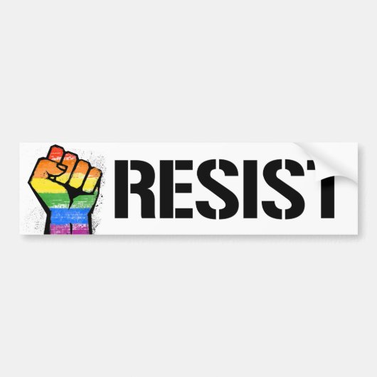 LGBTQ+ Activisme Bumpersticker (Voorkant)