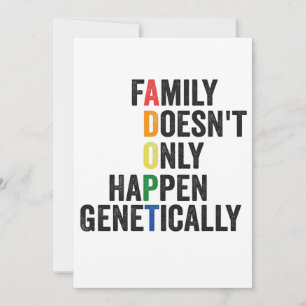 LGBTQ adoptie familie gebeurt niet alleen genetica Aankondiging