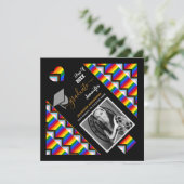 LGBTQ Afstuderen en regenboogvaart Vlag Afstuderen Kaart (Staand voorkant)
