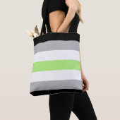 LGBTQ Agender Pride Vlag Tote Bag (Dichtbij)