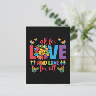 LGBTQ - Alles voor liefde en liefde voor iedereen Briefkaart