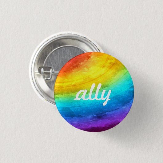 LGBTQ+ Ally-Button Ronde Button 3,2 Cm (Voorkant /achterkant)