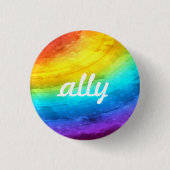 LGBTQ+ Ally-Button Ronde Button 3,2 Cm (Voorkant)
