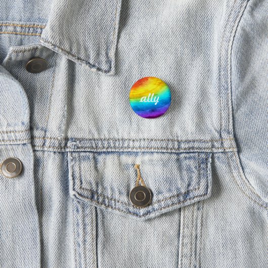 LGBTQ+ Ally-Button Ronde Button 3,2 Cm (In situ)