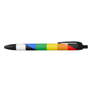 LGBTQ+ Ally Flag Zwarte Inkt Pen