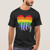 LGBTQ Ally for Gay Pride Support T-shirt (Voorkant)