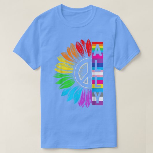 LGBTQ Ally LGBT voor homoseksuele Mannen Vrouwen K T-shirt (Design voorkant)