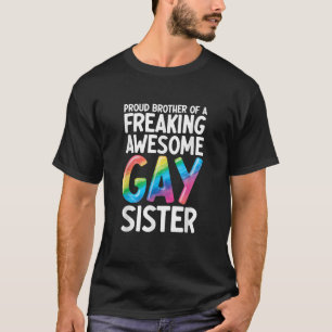 LGBTQ Ally Pride Support Grappige Trotse Broer van T-shirt
