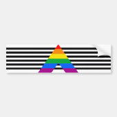 LGBTQ Ally Pride Vlag Bumpersticker (Voorkant)