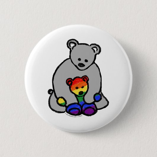 LGBTQ+ Ally Ronde Button 5,7 Cm (Voorkant)