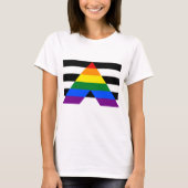 LGBTQ Ally, Steun uw vrienden en familie T-shirt (Voorkant)