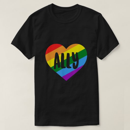 LGBTQ Ally T-shirt (Design voorkant)