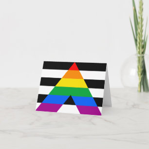 LGBTQ+ Ally-vlag Bedankkaart