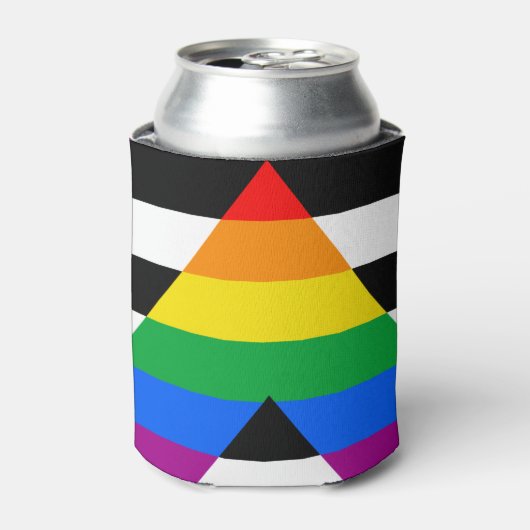 LGBTQ+ Ally-vlag Blikjeskoeler (Blikje Voorkant)