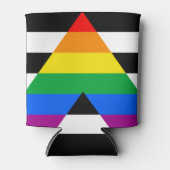 LGBTQ+ Ally-vlag Blikjeskoeler (Voorkant)