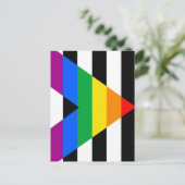 LGBTQ+ Ally-vlag Briefkaart (Staand voorkant)