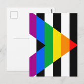 LGBTQ+ Ally-vlag Briefkaart (Voorkant / Achterkant)