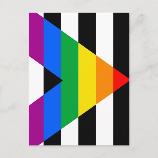 LGBTQ+ Ally-vlag Briefkaart (Voorkant)