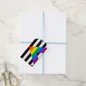 LGBTQ+ Ally-vlag Cadeaulabel (Met Touw)