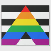 LGBTQ+ Ally-vlag Cadeaupapier (Vlak)