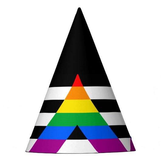 LGBTQ+ Ally-vlag Feesthoedjes (Voorkant)