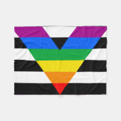LGBTQ+ Ally-vlag Fleece Deken (Voorkant (Horizontaal))