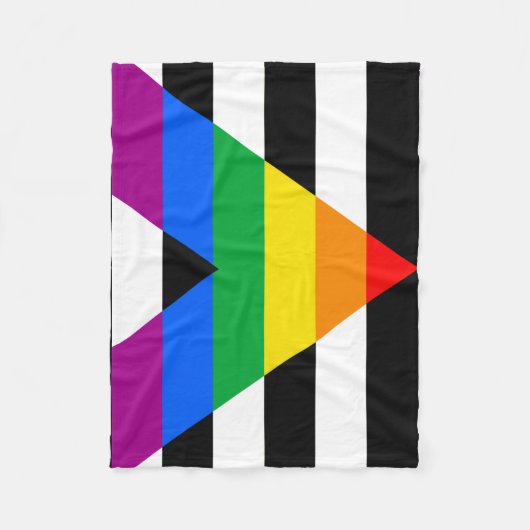 LGBTQ+ Ally-vlag Fleece Deken (Voorkant)