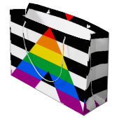 LGBTQ+ Ally-vlag Groot Cadeauzakje (Achterkant Gekanteld)