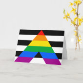 LGBTQ+ Ally-vlag Kaart (Gele Bloem)