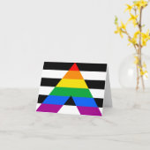LGBTQ+ Ally-vlag Kaart (Gele Bloem)