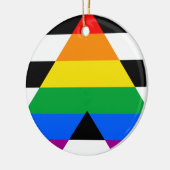 LGBTQ+ Ally-vlag Keramisch Ornament (Links)