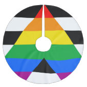 LGBTQ+ Ally-vlag Kerstboom Rok (Voorkant)