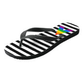 LGBTQ+ Ally vlag kleuren Teenslippers (Schuin)